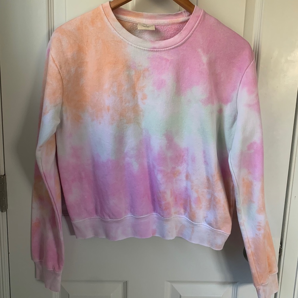 Tie-Dye Cropped Crewneck